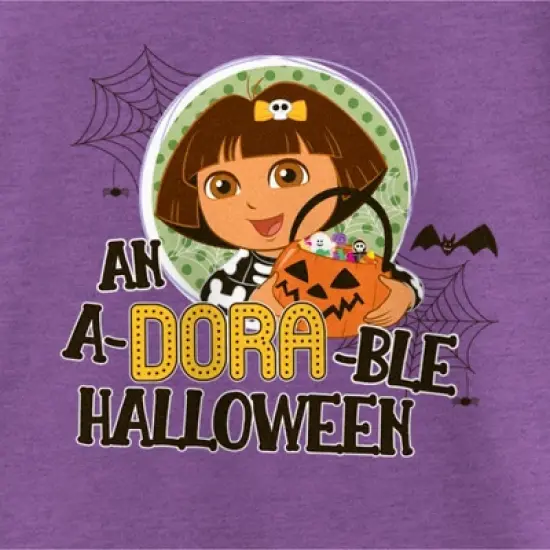 Girl's Dora the Explorer An A-Dora-Ble Halloween T-Shirt image {1}