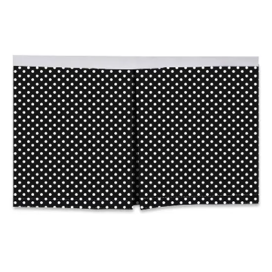  Bacati - Pin Dots Crib/Toddler Bed Skirt - White/Black image {2}