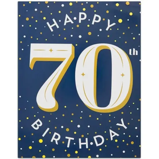 Sparkle and Bash 12 Pieces 70th Birthday Party Supplies, Table Centerpieces, Wall Ceiling Decorations Confetti String image {7}