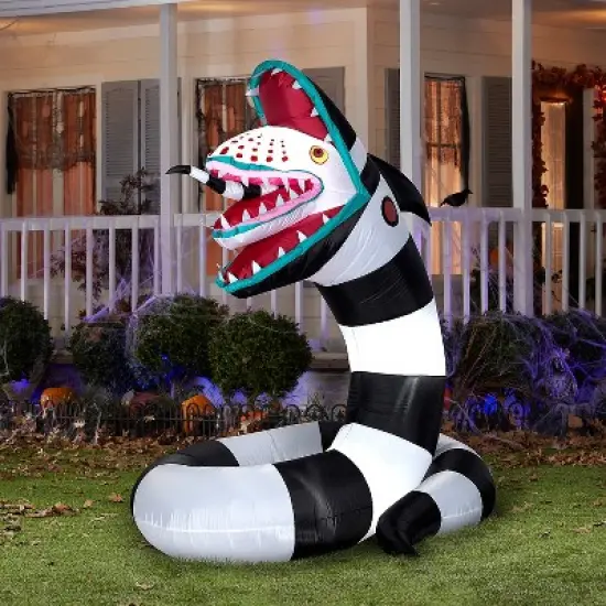 6 Ft. Airblown&reg; Blowup Inflatable Beetlejuice Sandworm Large Halloween Outdoor Yard Decoration image {2}