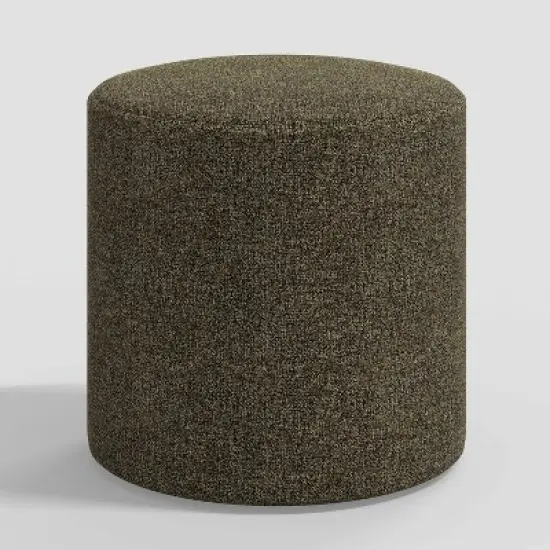 Round Thalia Ottoman in Tweed - Skyline Furniture image {1}