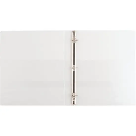 0.5" Ring Binder Clear View White - up&up&trade;: Half Inch, 120 Sheet Capacity, 4 Pockets, Hard Cover image {6}