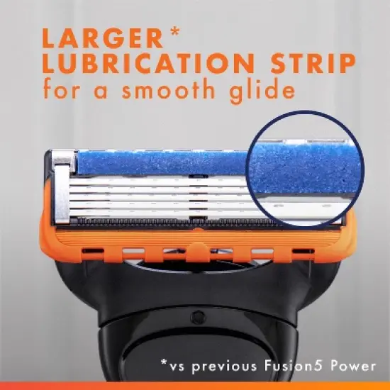 Gillette Fusion5 Power Razor for Men - 1 Gillette Power Razor Handle + 2 Blade Refills image {7}