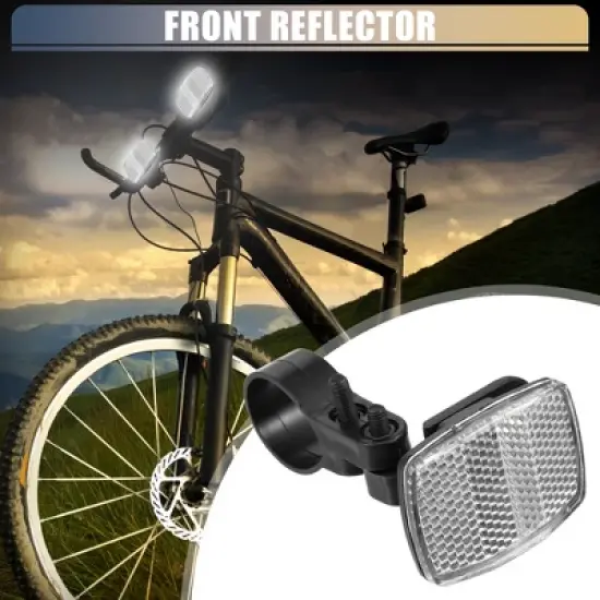 Unique Bargains Bicycle Front Rear Reflector Kit Red and White 10 Pcs image {3}