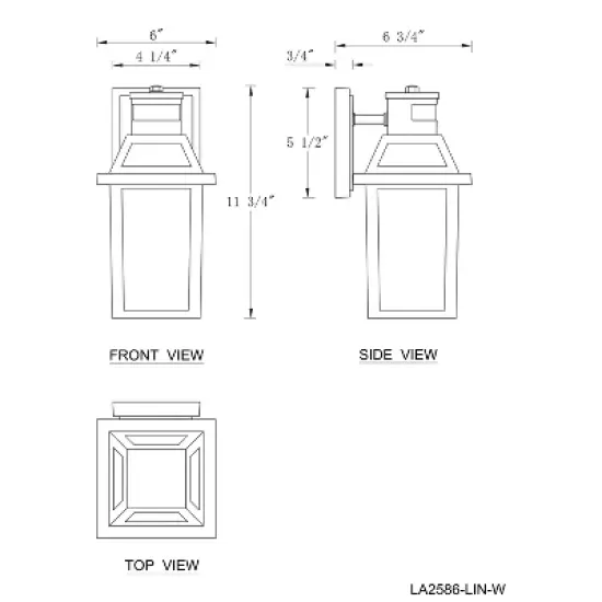 C Cattleya 11.75in Matte Black Motion Sensor Outdoor Wall Sconce,Dusk to Dawn Porch Light with E26 Base Socket image {6}
