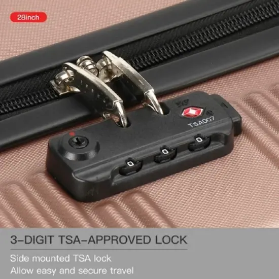 Verdi Luggage 3Pc Hardside Spinner Set (20/24/28) image {4}