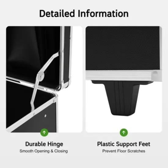 YIYIBYUS Locking Mobile File Lock Box, Hand pull File Case image {6}