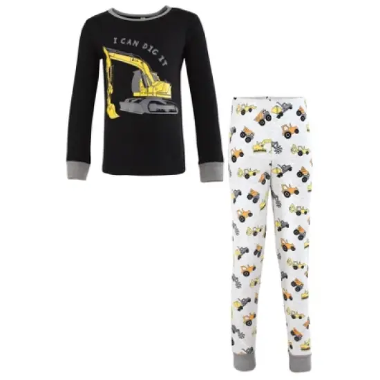 Hudson Baby Boy Cotton Pajama Set, Construction image {4}