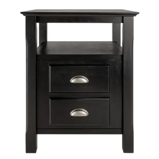 Timber Nightstand Black - Winsome image {3}