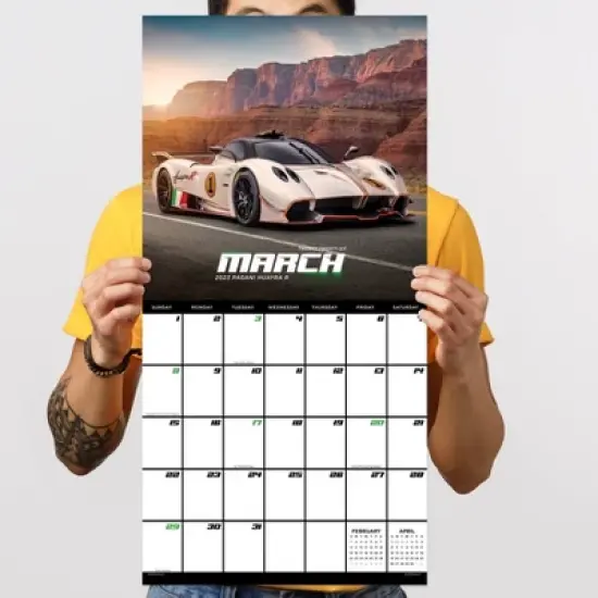 TF Publishing 13.5"x14.5" 2026 Dream Cars Wall Calendar image {3}
