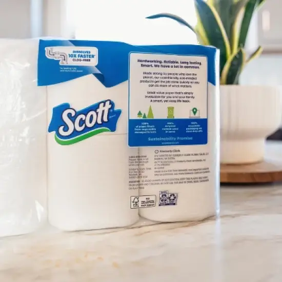 Scott Rapid Dissolve Toilet Paper - 8 Rolls image {5}