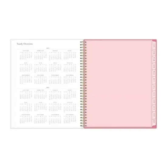 Rachel Parcell 2024 Planner 8.5"x11" Weekly/Monthly Wirebound Emily Pink image {6}
