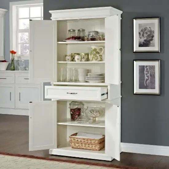 Parsons Pantry Storage Wood/White - Crosley image {7}