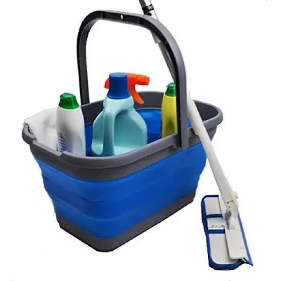 SAMMART 12L (3.1 Gallon) Collapsible Rectangular Handy Basket/Bucket image {5}