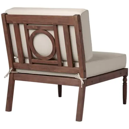 Teal Island Designs Napa Natural Dark Oil Acacia Modular 3-Seater image {8}