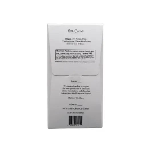 Sol Cacao 70% Peru Dark Chocolate Candy - 1.86oz image {1}