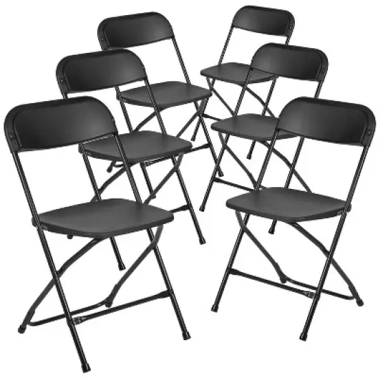 Flash Furniture Hercules&trade; Series Plastic Folding Chair - 6 Pack 650LB Weight Capacity image {15}