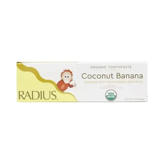 Radius Coconut Banana Organic Toothpaste - 3 oz image {1}