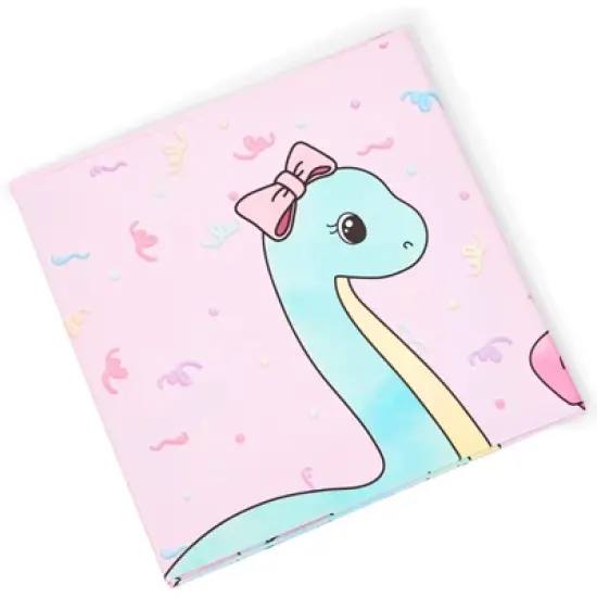 Blue Panda 3 Pack Pink Dinosaur Plastic Tablecloths, Dino Disposable Table Covers for Kids Birthday Party Supplies Decorations, 54x108 in image {4}