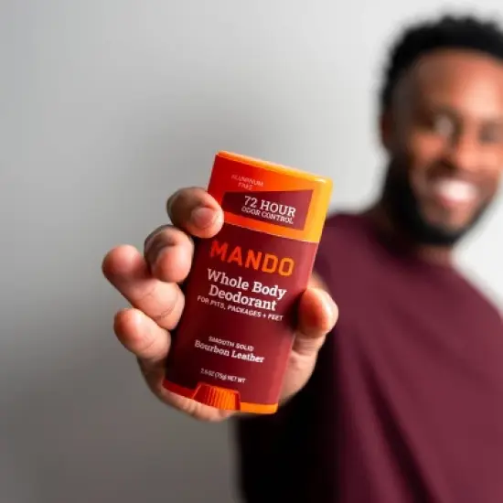 Mando Whole Body Men's Smooth Solid Deodorant Bourbon Leather - Aluminum-Free 2.6oz image {7}