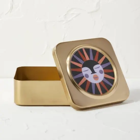 Sun Decorative Box Gold - Opalhouse&trade; designed with Jungalow&trade; image {2}