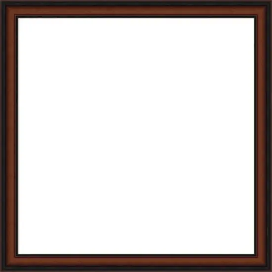 Amanti Art Cyprus Walnut Narrow Framed Dry Erase Magnetic Board image {13}