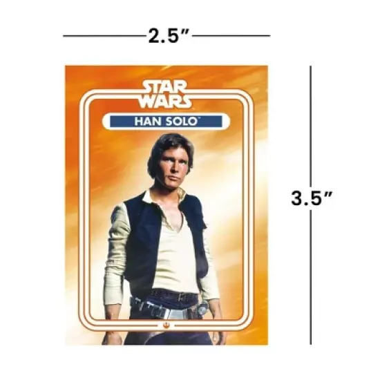 NMR Distribution Star Wars Han Solo 2.5 x 3.5 Inch Flat Magnet image {3}