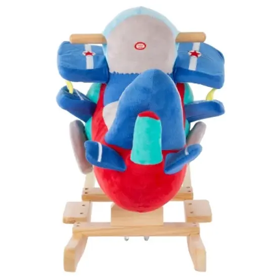 Toy Time Kids Plush Rocking Plane Toy &ndash; 24" x 20" image {2}