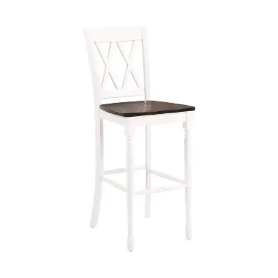 Set of 2 Shelby Barstools Distressed White - Crosley image {7}