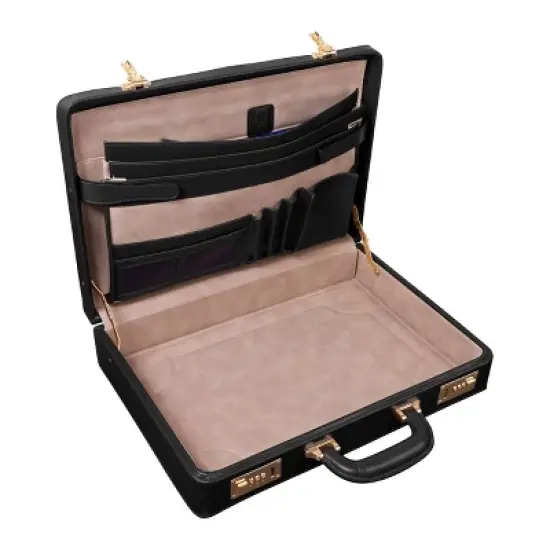 McKlein Daley Leather Attache Briefcase image {4}