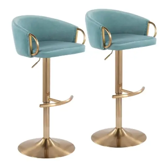 Set of 2 Claire Barstools - LumiSource
 image {13}
