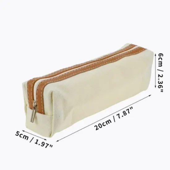 Unique Bargains Canvas Pencil Pen Case image {5}