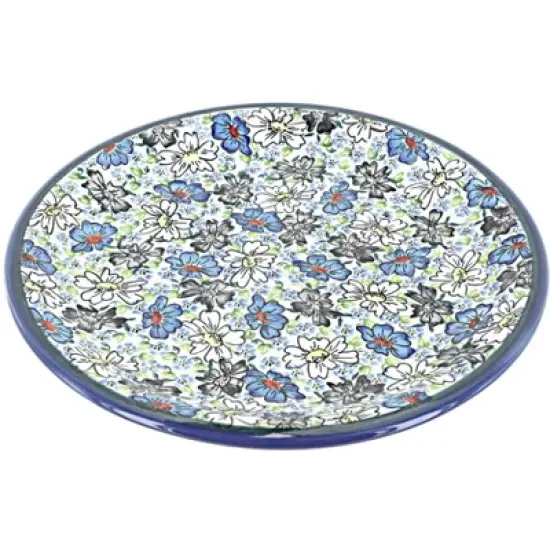 Blue Rose Polish Pottery Zaklady Dinner Plate image {4}