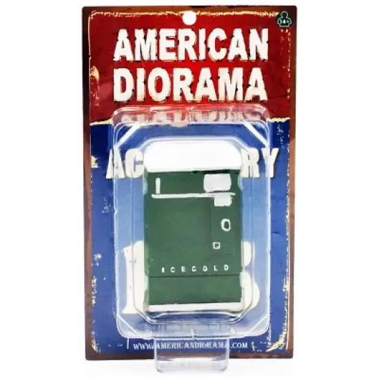 1 Piece Vending Machine Accessory Diorama Green 1:18 Scale Models by American Diorama image {2}