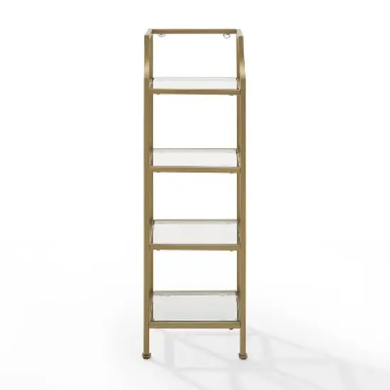 40" Aimee Short Etagere Gold - Crosley image {1}