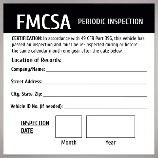 Avery FMCA Periodic Inspection Stickers, Waterproof, UV Resistant, Preprinted, Handwrite Only, 4" x 4", 8 Stickers image {6}
