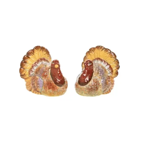 C&F Home Thanksgiving Turkey Dolomite Salt & Pepper Shakers Set of 2 image {8}