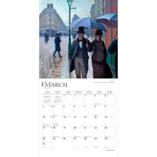 Browntrout 2024 Wall Calendar 12"x12" Impressionists image {2}