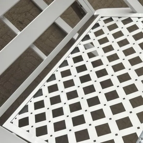 Outsunny 4 Piece Patio Furniture Set with Loveseat Sofa, Rocking Chairs, Coffee Table, Outdoor Conversation Set, Light Blue image {4}