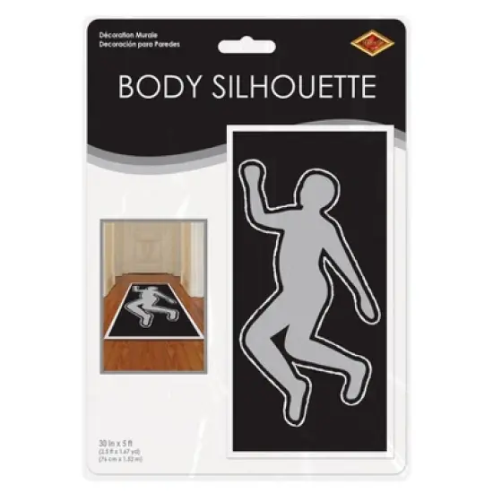 Beistle PSI Body Silhouette, 30" x 5', (2/Pkg) Multicolored image {2}