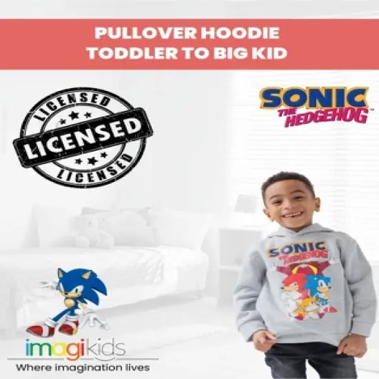 Sonic the Hedgehog Tails Knuckles Hoodie Toddler image {1}