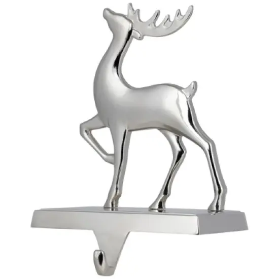 Northlight Reindeer Christmas Stocking Holder - 6" - Silver image {3}