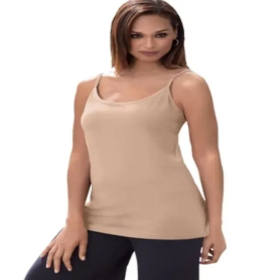 Jessica London Women&rsquo;s Plus Size Cami Top with Adjustable Straps image {3}