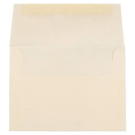 JAM Paper Envelopes A2 50ct Parchment - Natural: 5x7 Mailing, Recycled Content, Gummed Flap, Multicolor Naturals image {1}