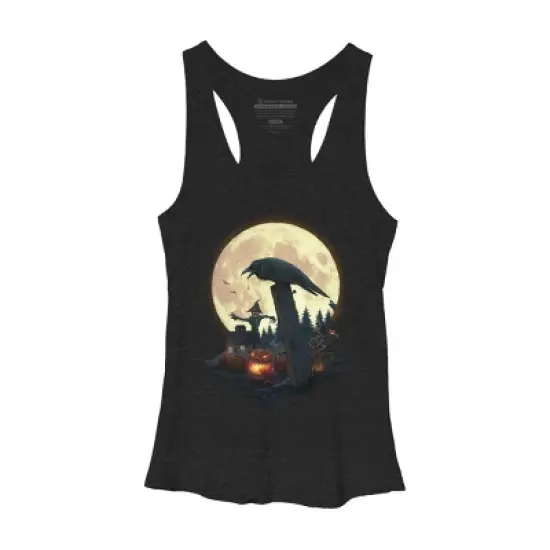 Women's Design By Humans Halloween Theme By chriskar Racerback Tank Top image {6}