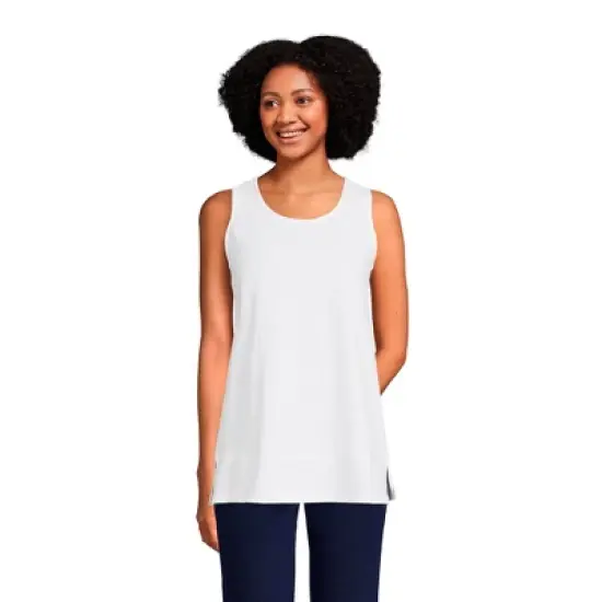 Lands' End Women's Slub Jersey Swing Tunic Tank image {7}