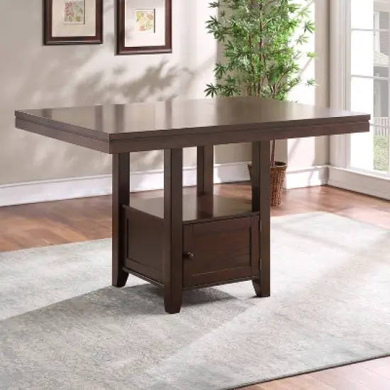 Yorktown Counter Height Dining Table Espresso - Steve Silver Co. image {1}