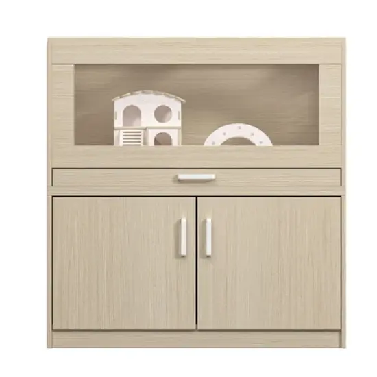 Angel Sar Large Hamster Cage, Wooden Guinea Pig Cages with Detachable Cabinet, Guinea Pig Hutch with Bridge, Openable Top image {7}