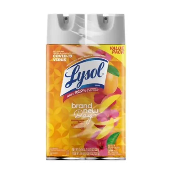 Lysol Mango Disinfectant Aerosol Spray - 38 fl oz image {5}