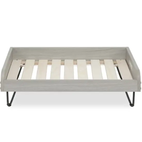 TailZzz Asher Wooden Pet Bed with Mattress  Elevated Pet Bed Greenguard Gold Certified Wooden Pet Bed image {5}